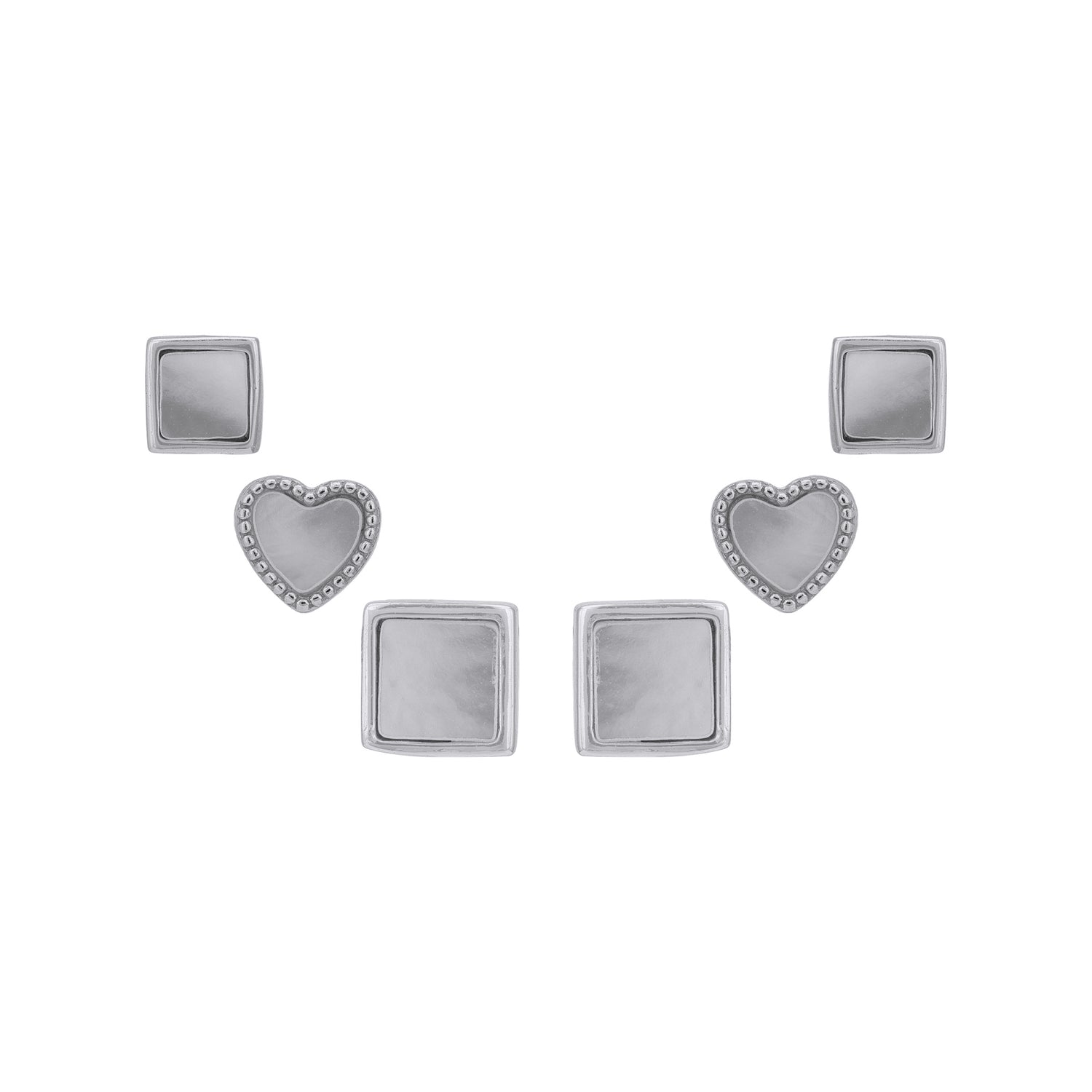 925 Sterling Silver AIDOL Allure Multi-Piercing Earring Set