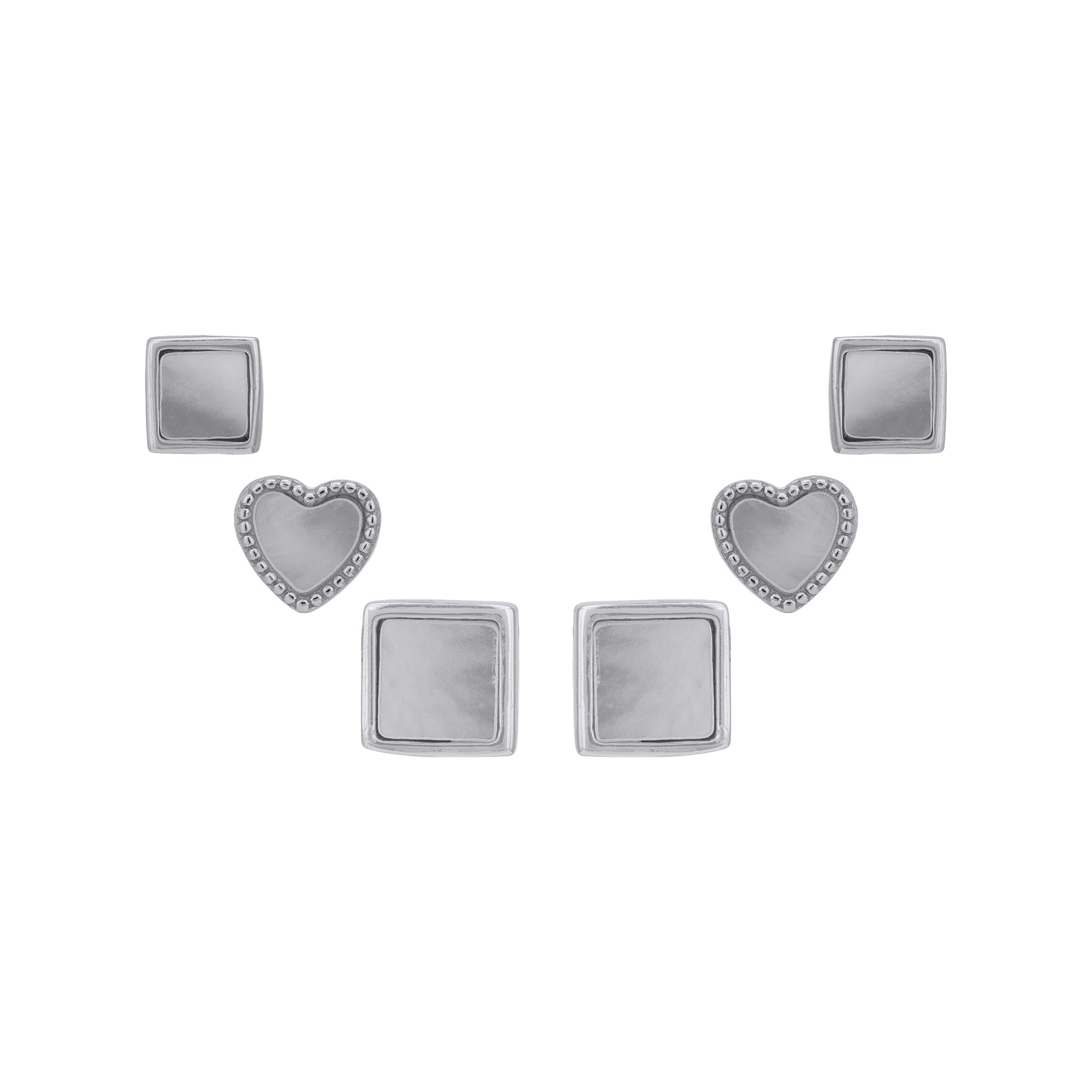 925 Sterling Silver AIDOL Allure Multi-Piercing Earring Set