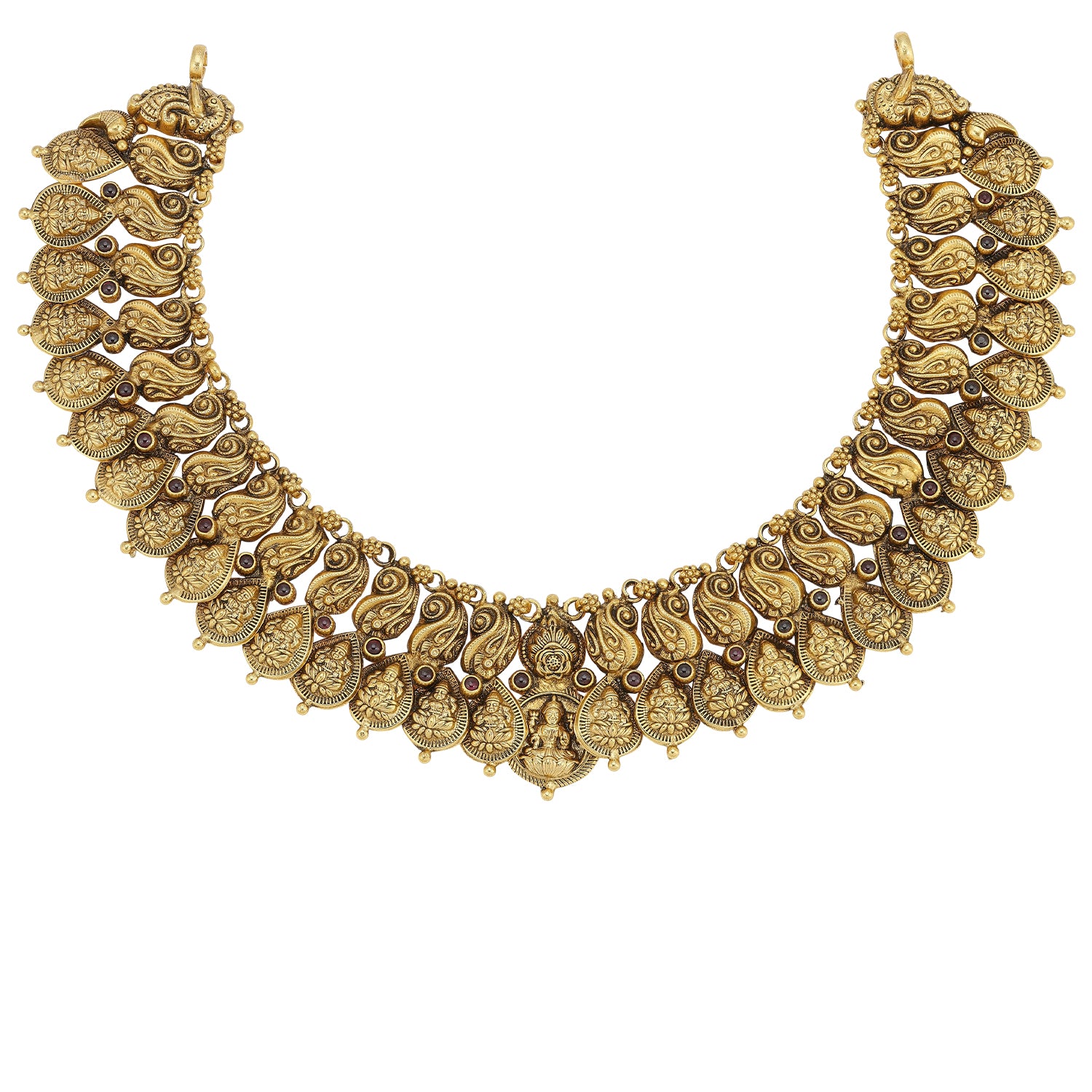 925 Sterling Silver Ancestral Mango Carving Necklace for Women