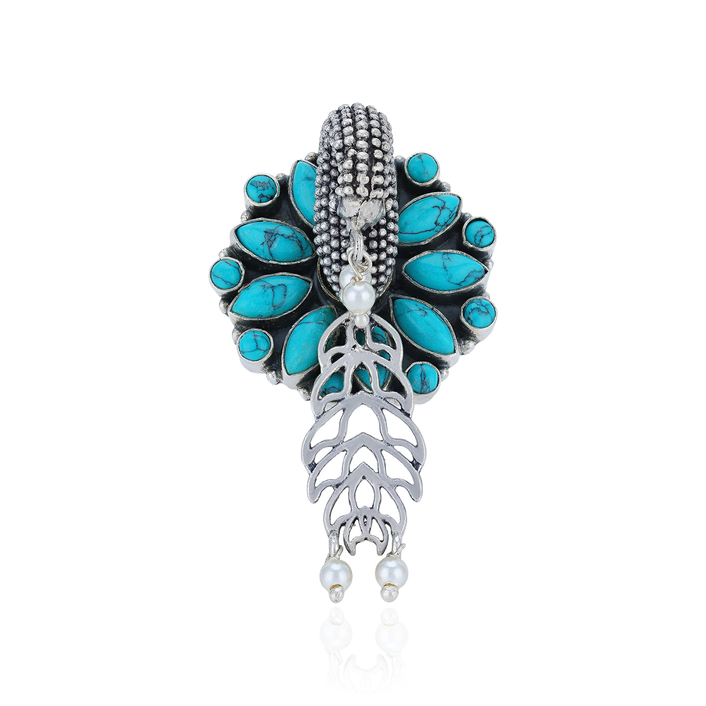 925Sterling_Silver_Blue_Blossom_Drape_Earrings_for_Women