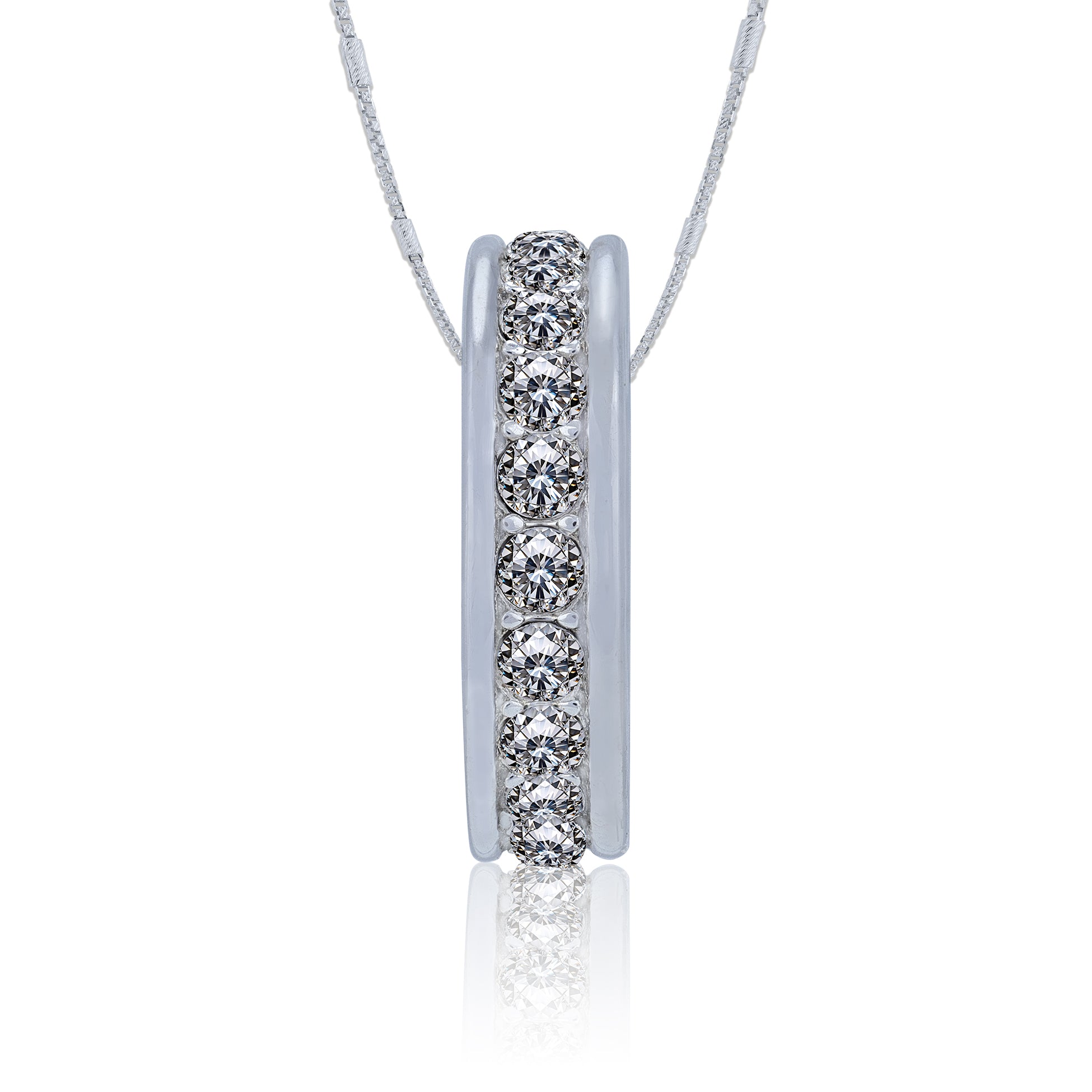 925 Sterling Silver Circle of Love Sparkle Charm Pendant for Women