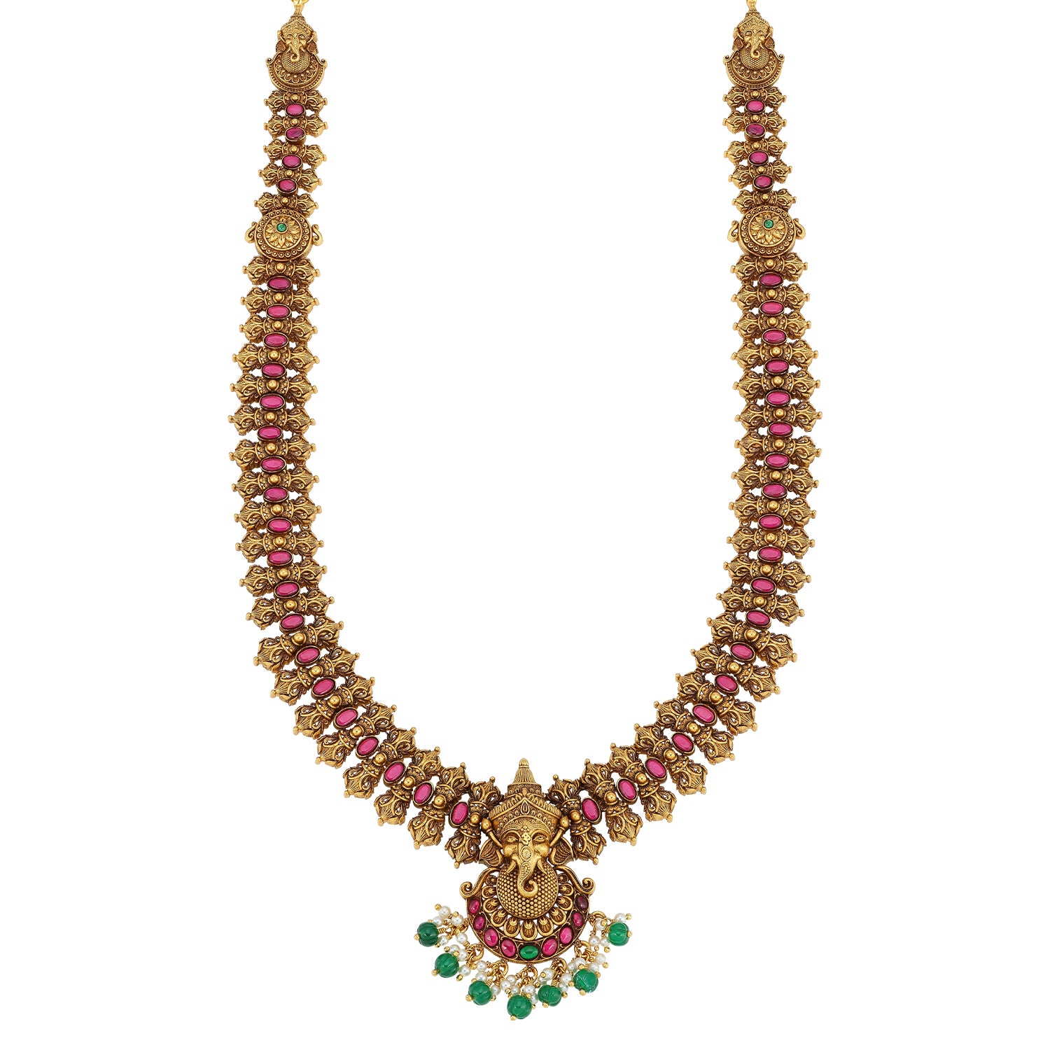 925 Sterling Silver Ganesh Statement Necklace for Women