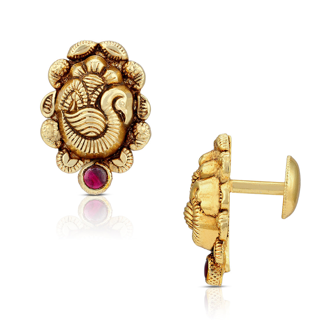 925 Sterling Silver Gold Plated Swan Earring for Women