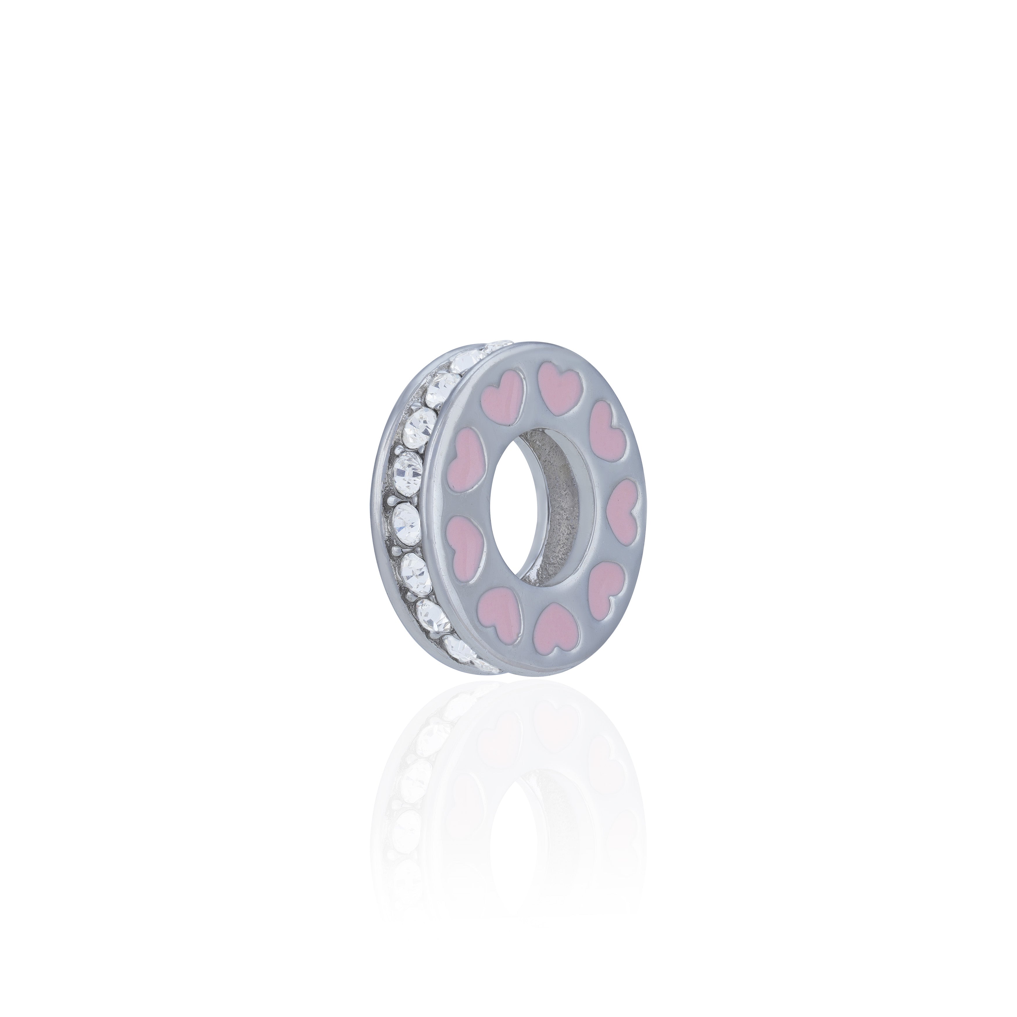 925 Sterling Silver LoveWhirl Crystal Charm Pendant for Women