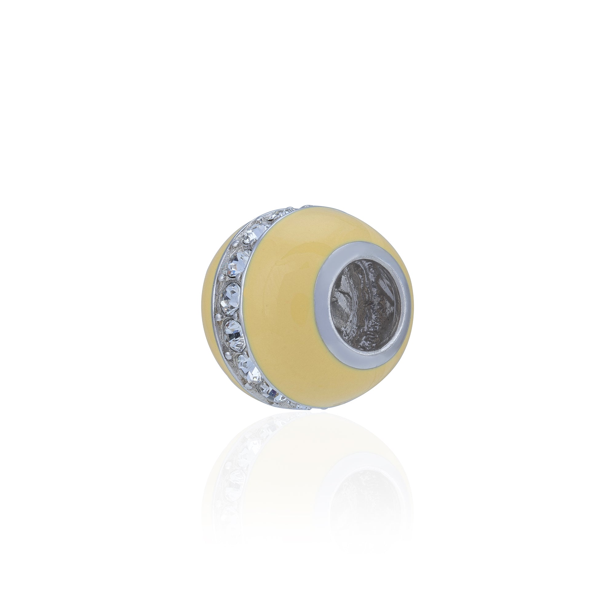925 Sterling Silver Gleam Yellow Mist Charm Pendant for Women