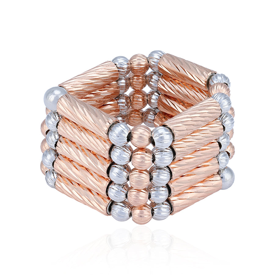 925 Sterling Silver Rosegold Convertible Bracelet Anklet Ring for Women
