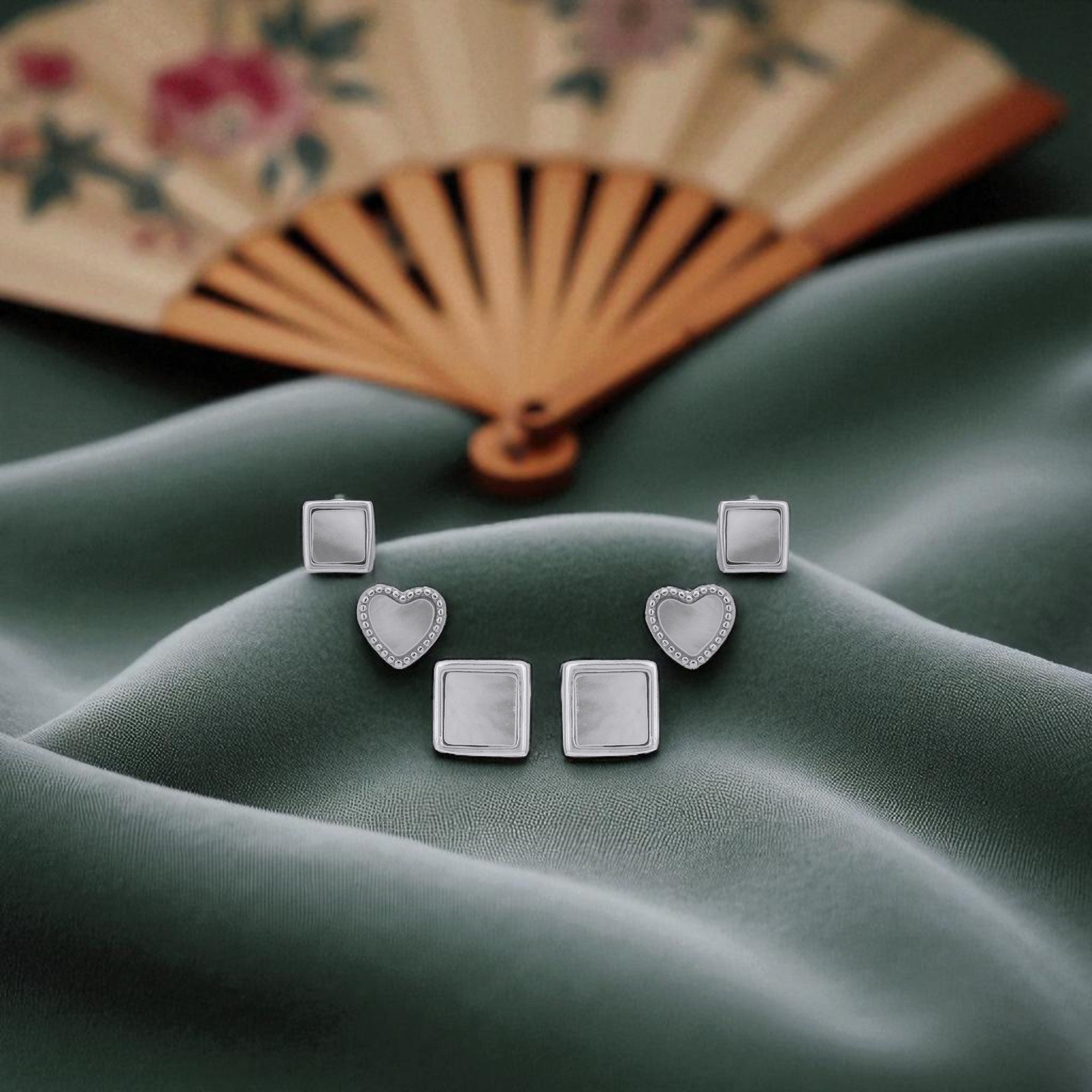 925 Sterling Silver AIDOL Allure Multi-Piercing Earring Set