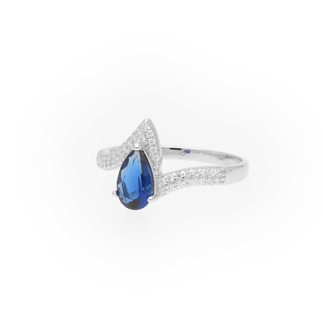 925 Sterling Silver Blue Stone Female Ring Online