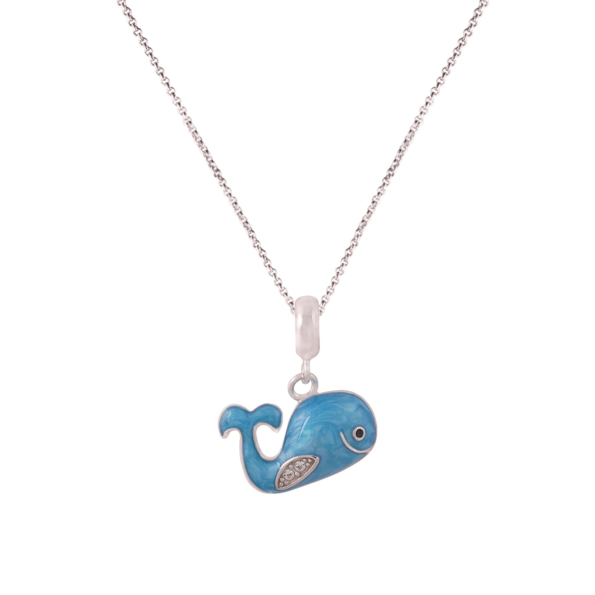 925 Sterling Silver Blue Whale Pendant Online