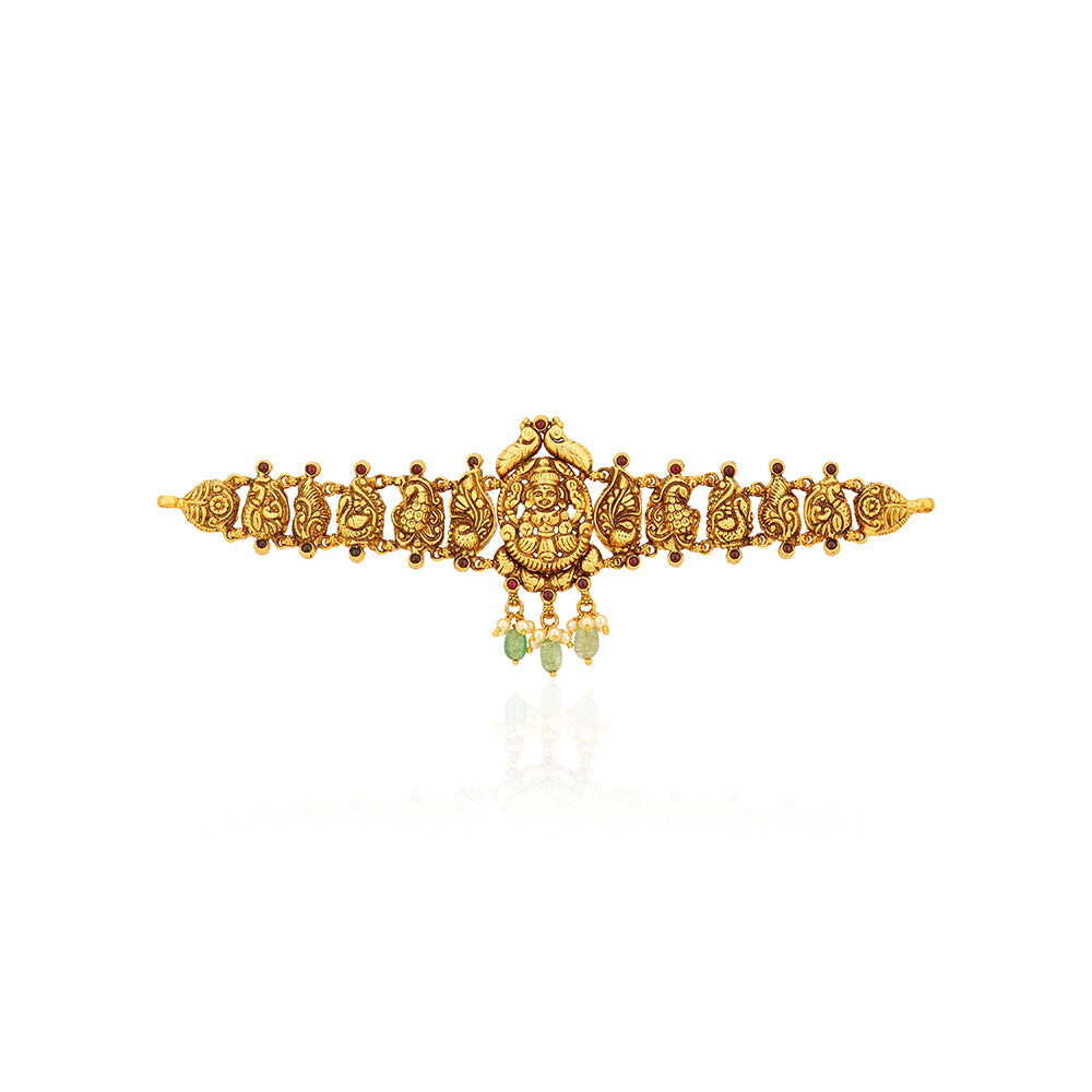 925 Sterling Silver Celestial Lakshmi Peacock Fusion vanki For Women