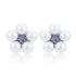 925 Sterling Silver Classic Five-Pearl Blossom Stud Earring for Women