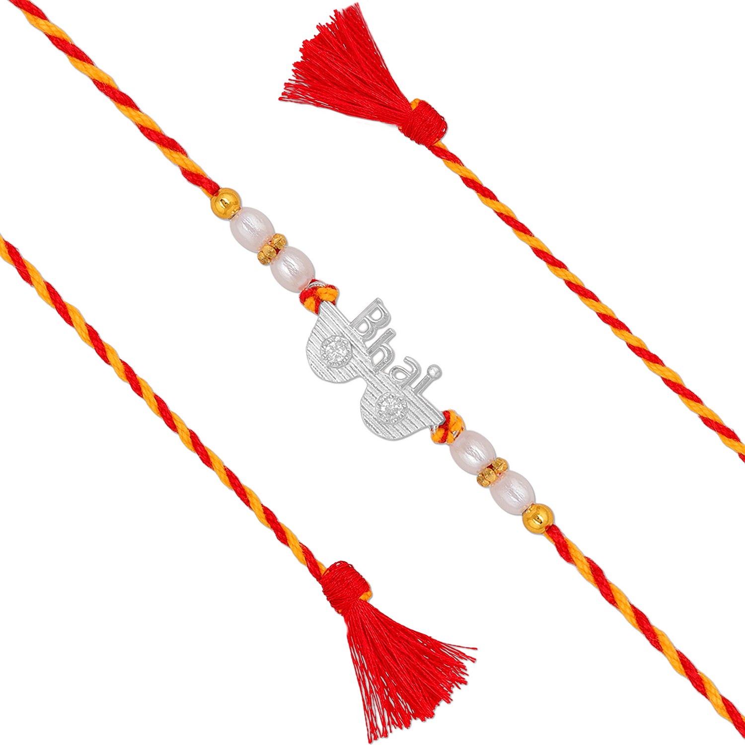 925 Sterling Silver Cool Shades "Bhai" Rakhi Bracelet For Brother