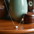 925 Sterling Silver Dewdrop Harmony White Pearl Chain  for Women