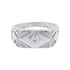 925 Sterling Silver Diamond Pattern Bold Rhodium Plated Rings for Men
