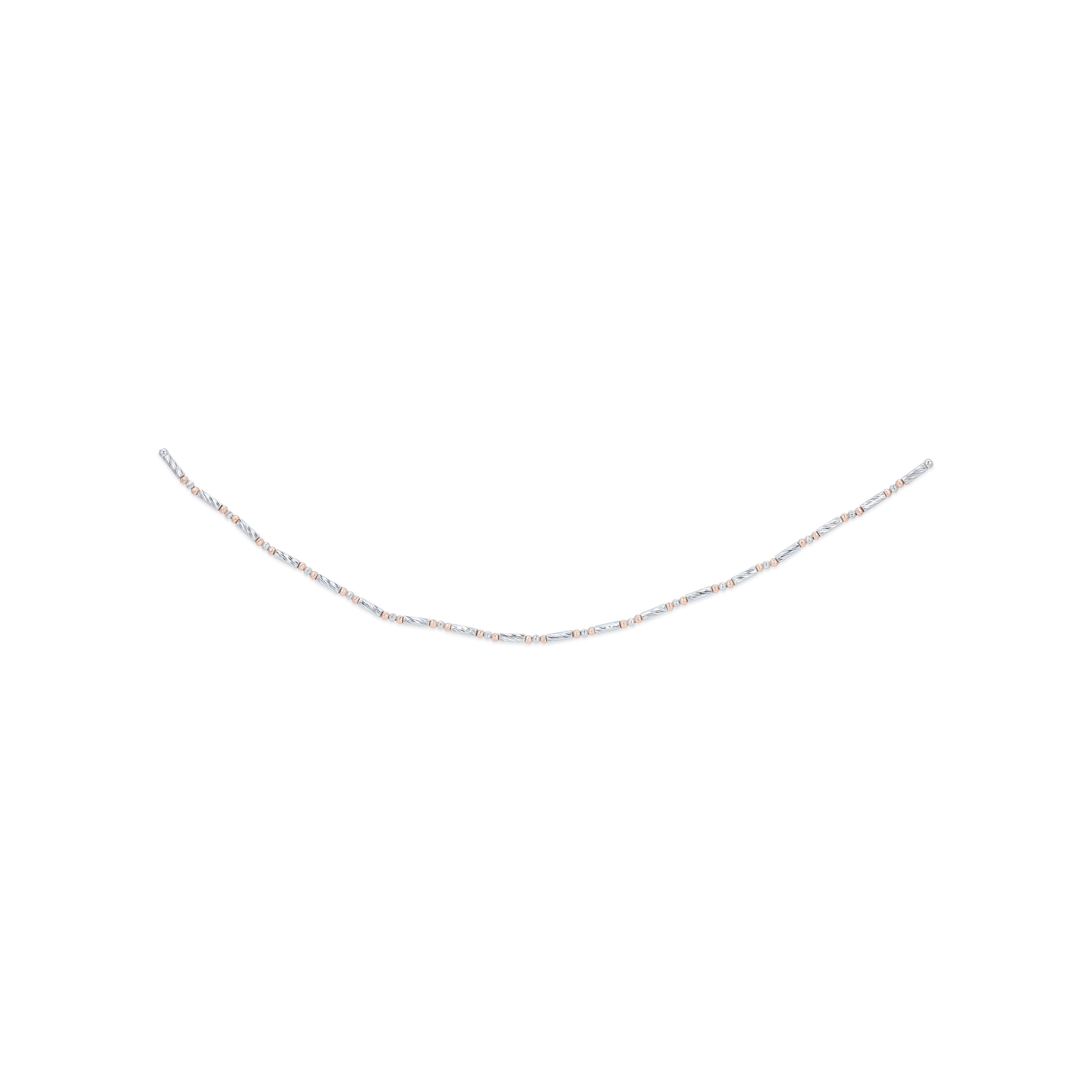 925 Sterling Silver Dual Tone Magnetic Trinity Bracelet Anklet Ring for Women