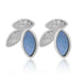 925 Sterling Silver Elegant Leaf Cluster Stud Earring for Women