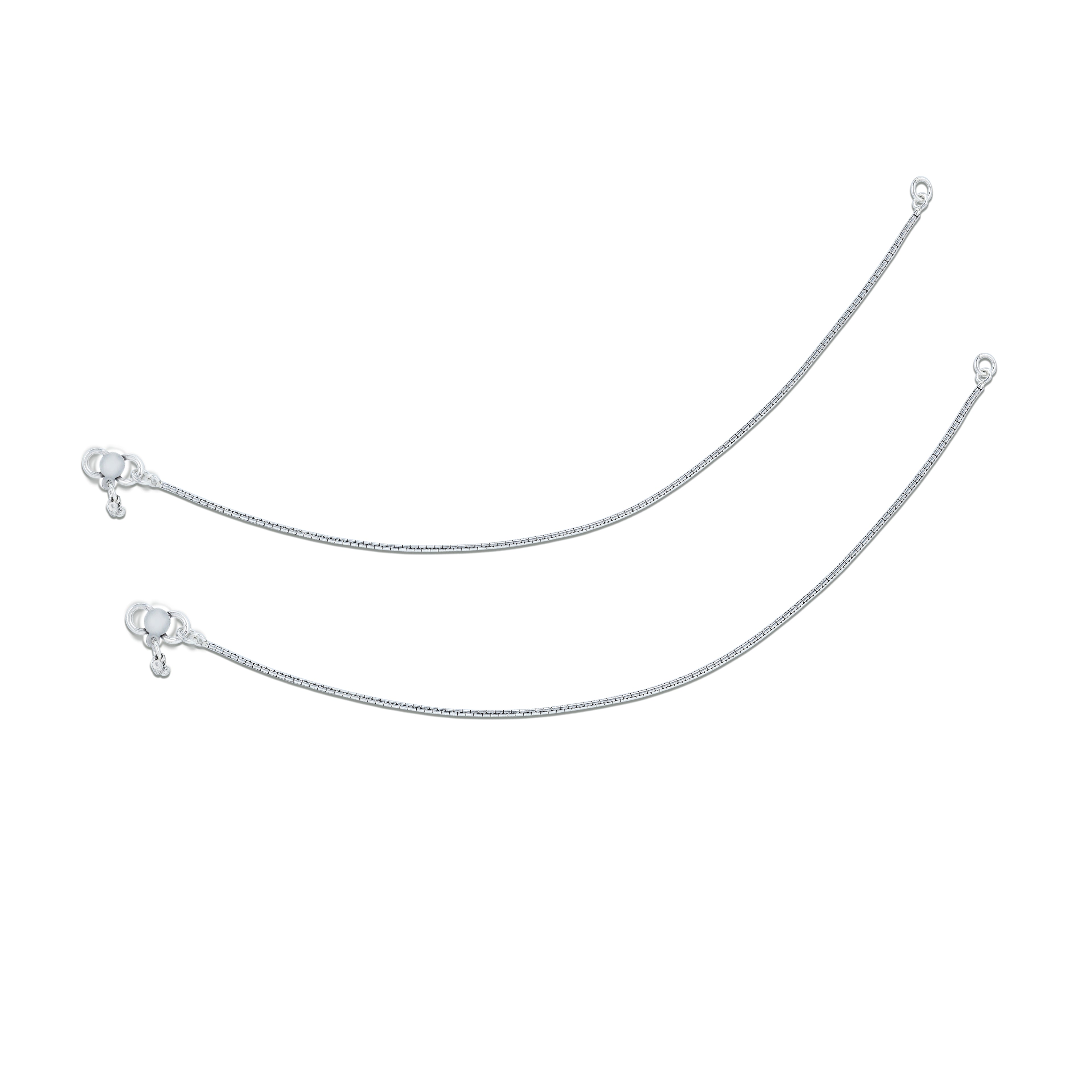 925 Sterling Silver Elegant Thin Chain Anklet for Women