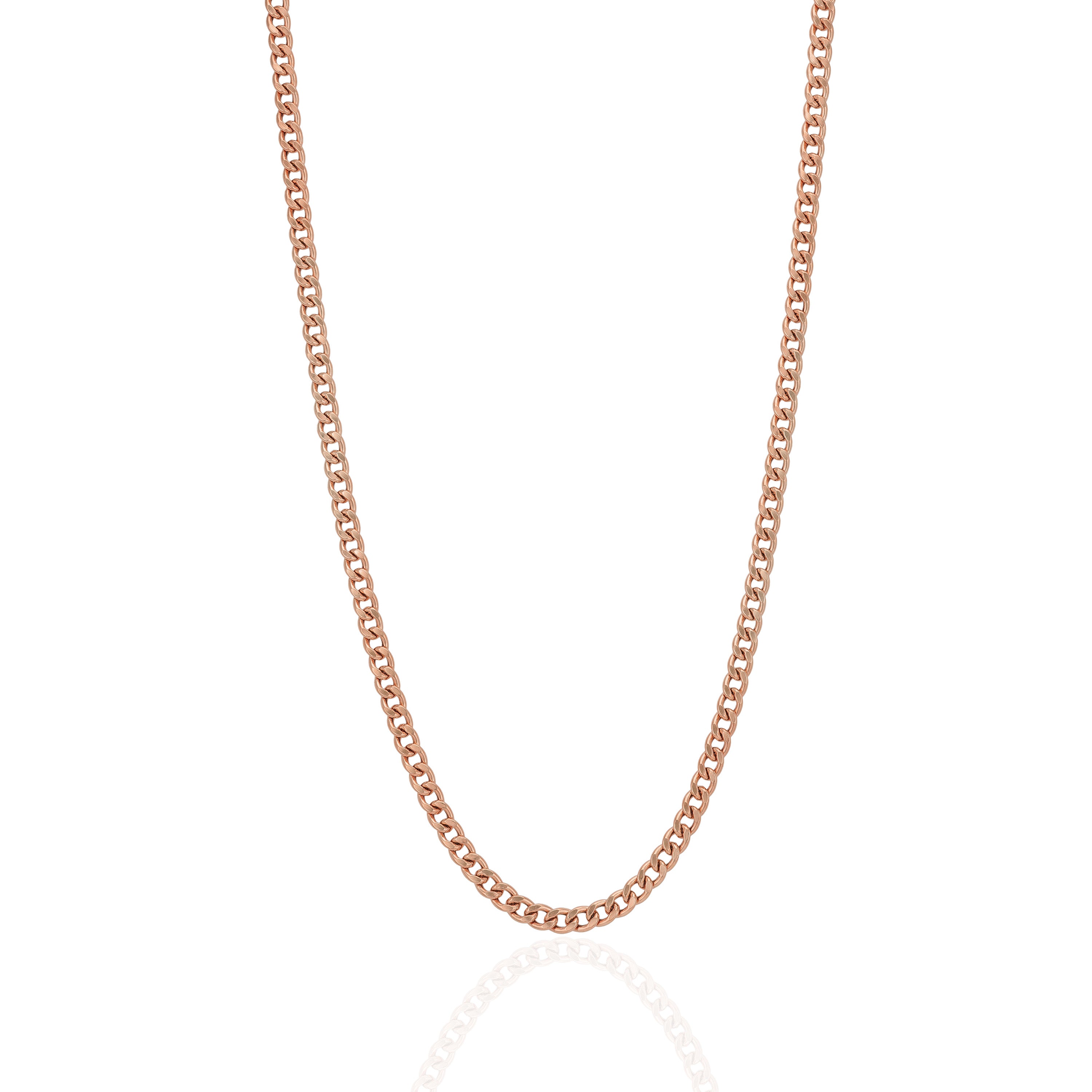 925 Sterling Silver EmberCrest Luxe Curb Chain for Men