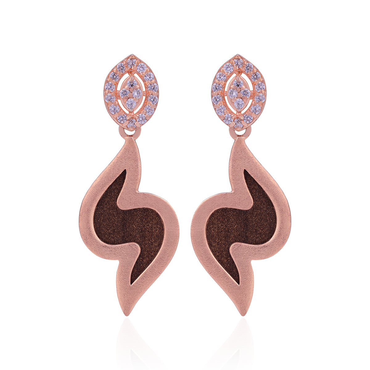 925 Sterling Silver Ember Grace Glow Earrings For Women