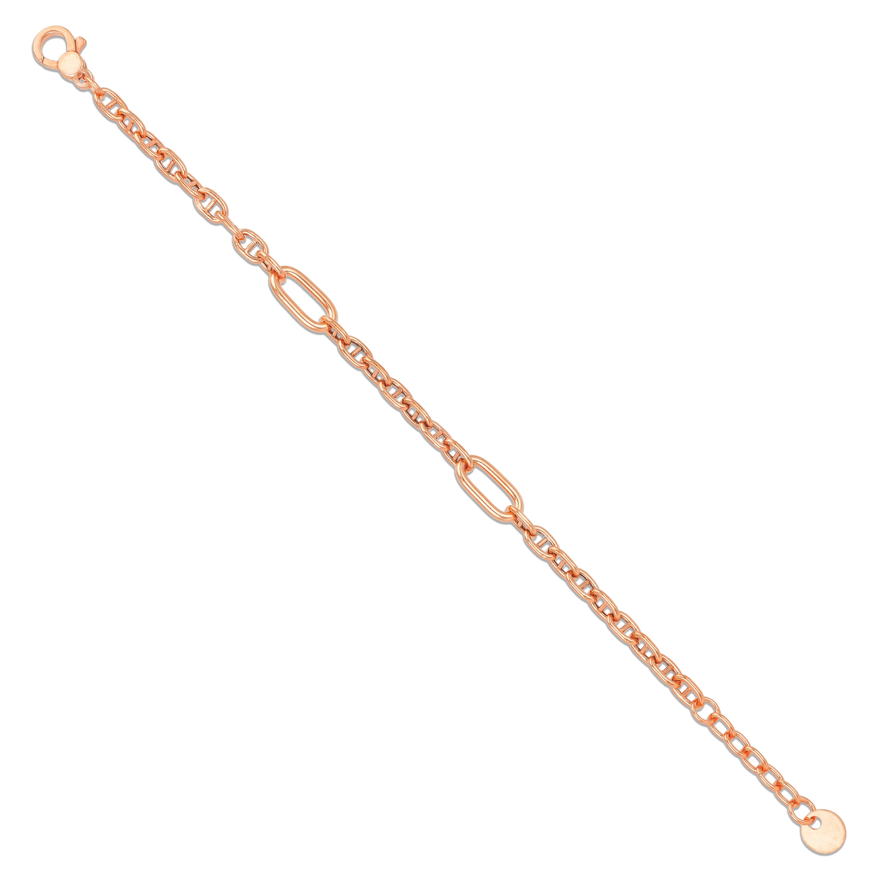 925 Sterling Silver Ember Matrix Toggle Bracelet for Men