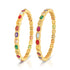 925 Sterling Silver Ethnic Navratna Stone Adorned Bangle for Women