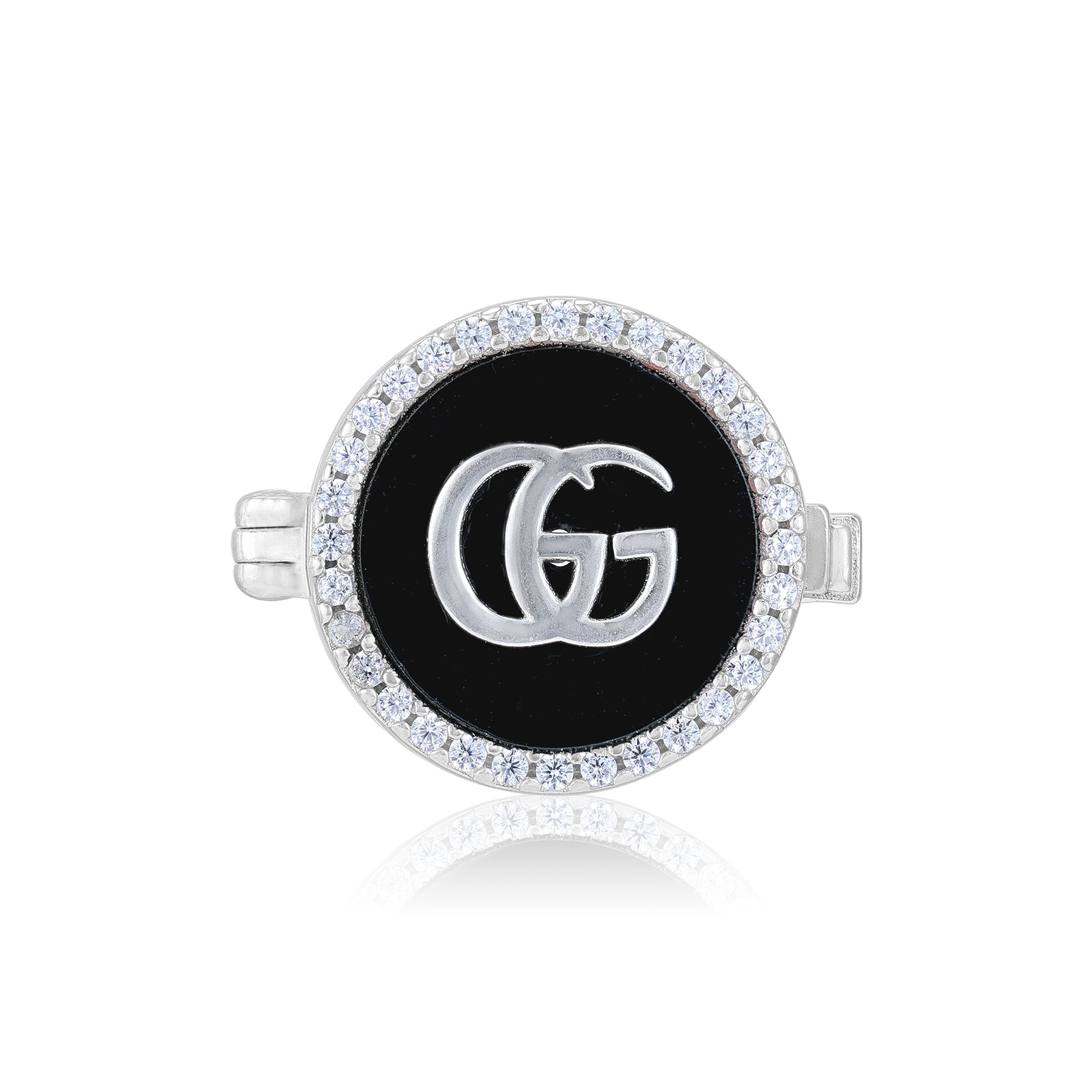 925 Sterling Silver GG Monogram Coat pin for Men