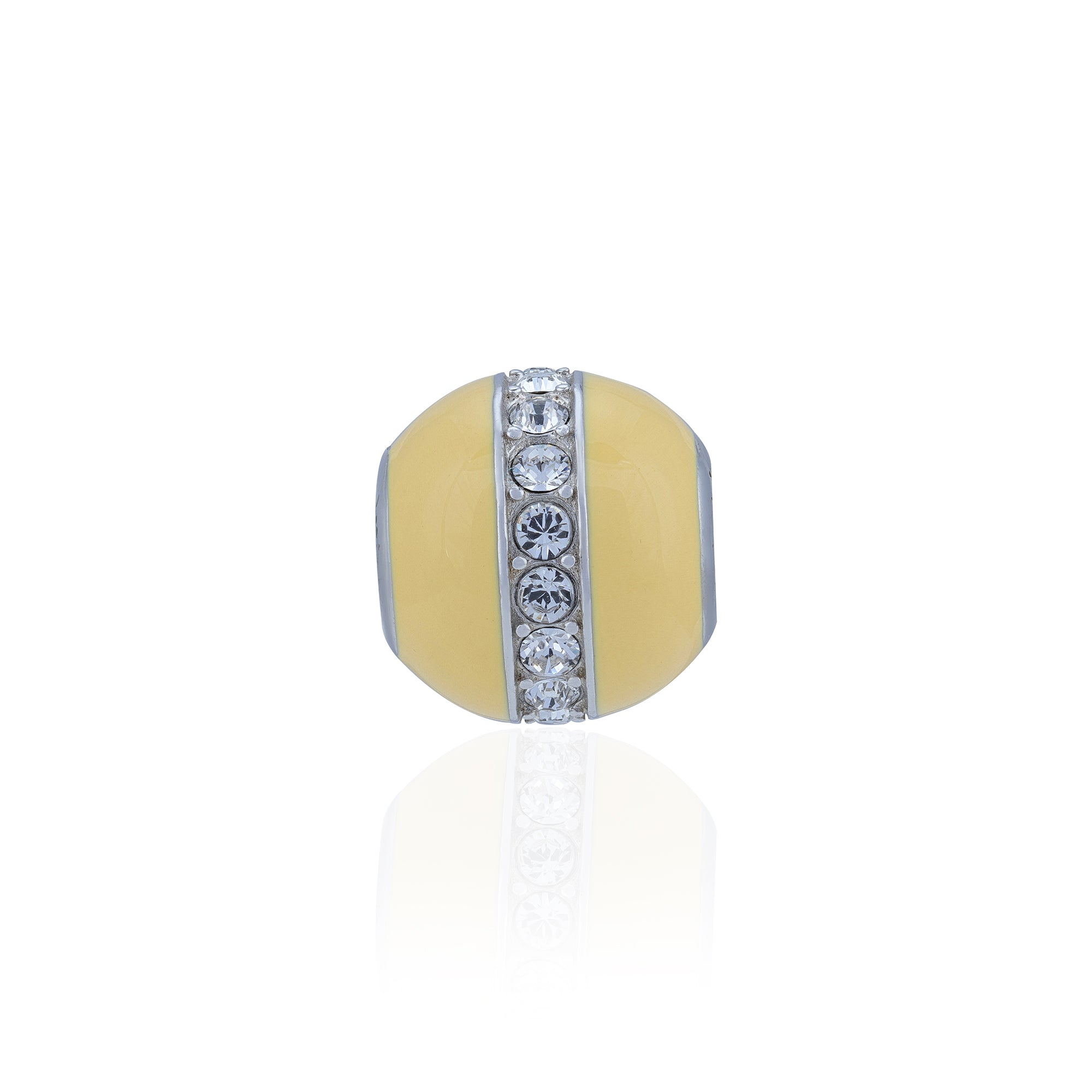 925 Sterling Silver Gleam Yellow Mist Charm Pendant for Women