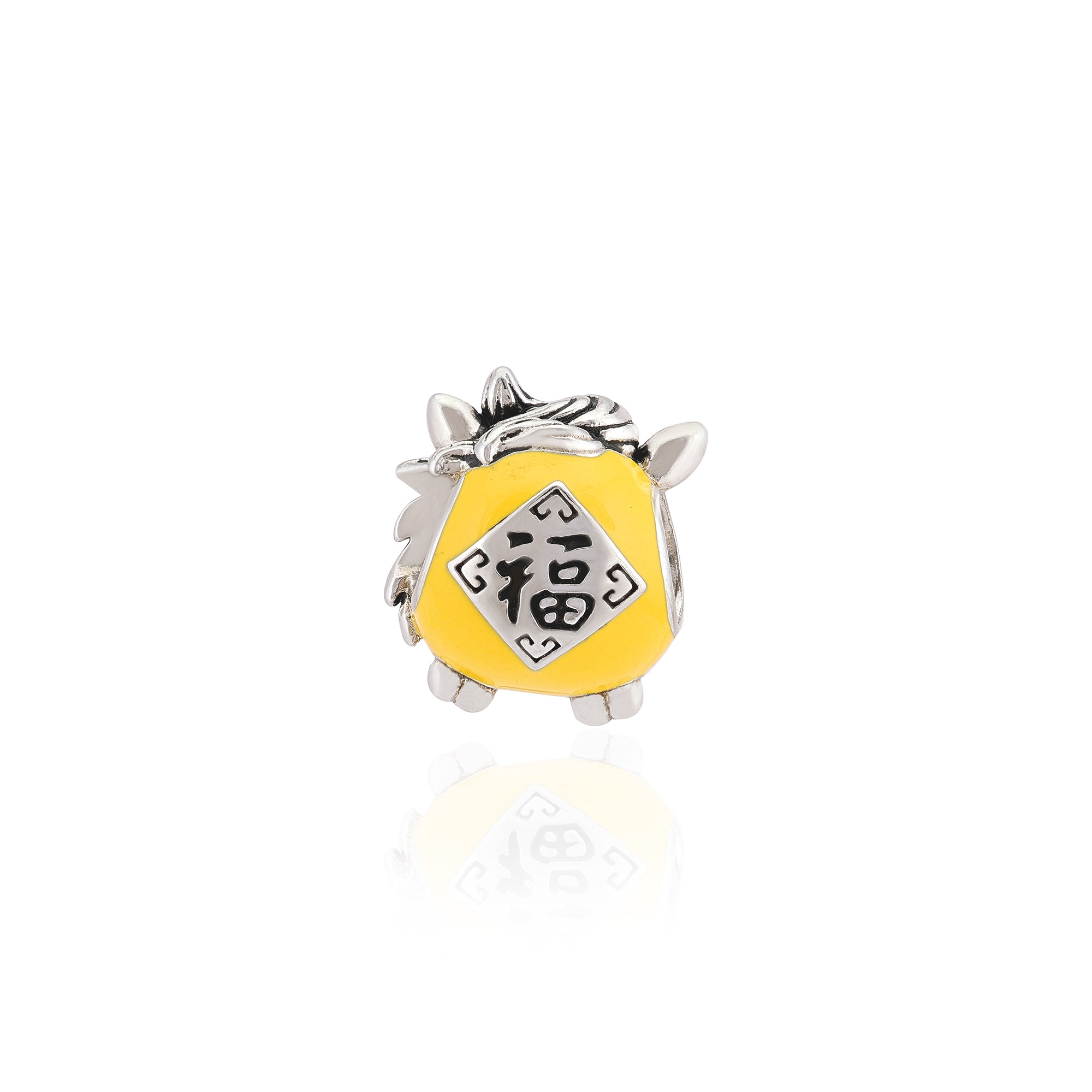 925 Sterling Silver Glowtail Happy Foal Charm Pendant for Women
