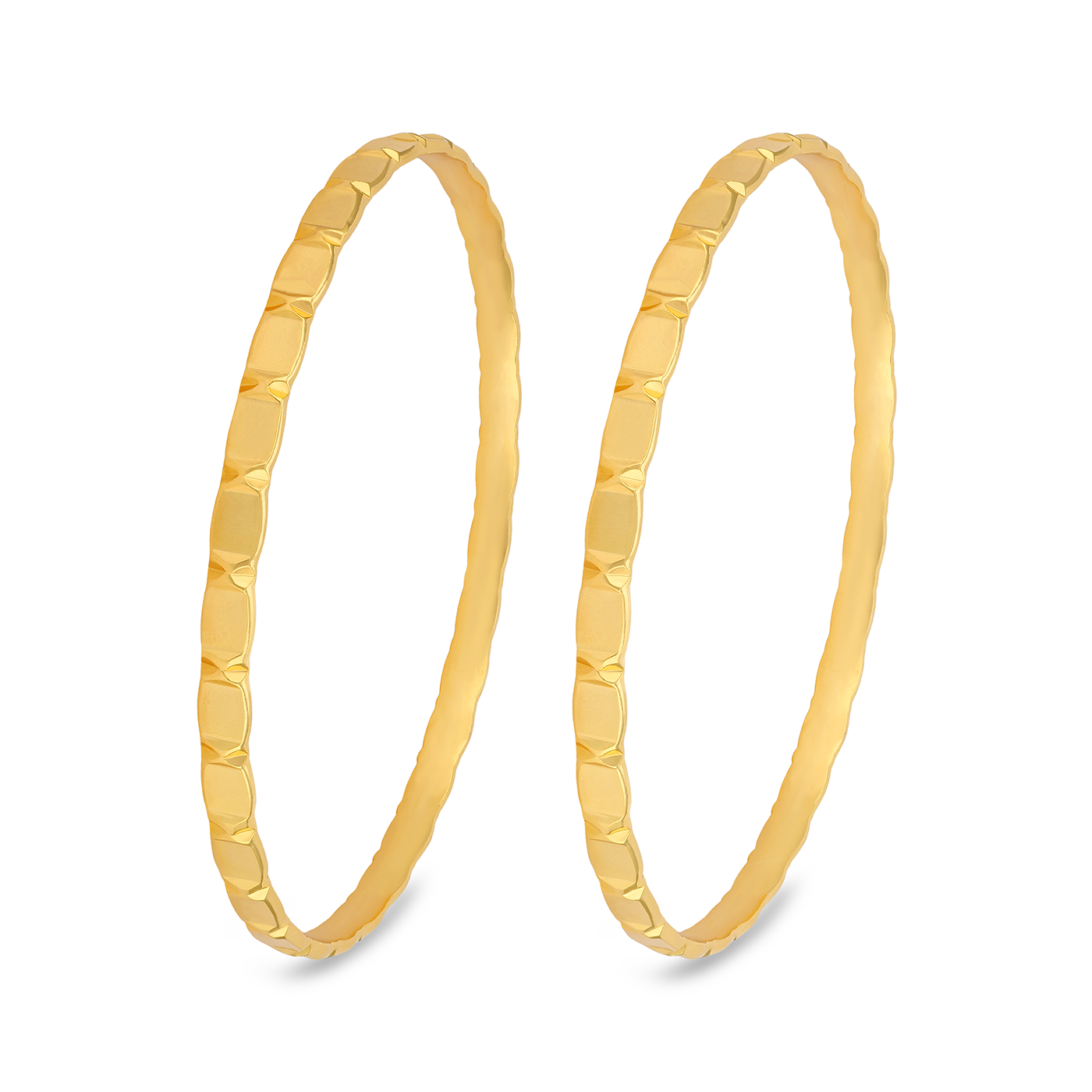 925 Sterling Silver Gold Plated Geometric Faceted Rectangular Link Bangle for Women