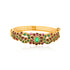 925 Sterling Silver Gold Plated Ruby Emerald Kada