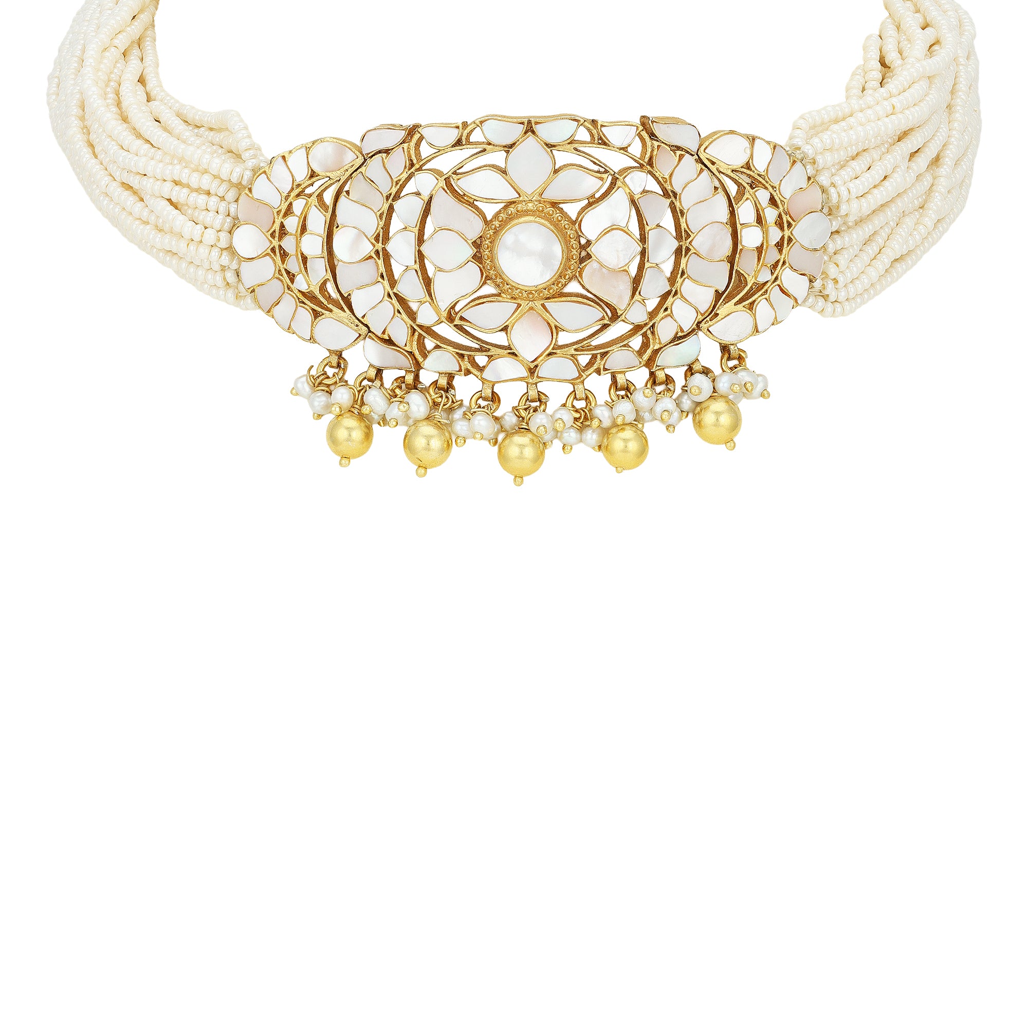 925 Sterling Silver Grand Pearl Bloom Necklace for Women