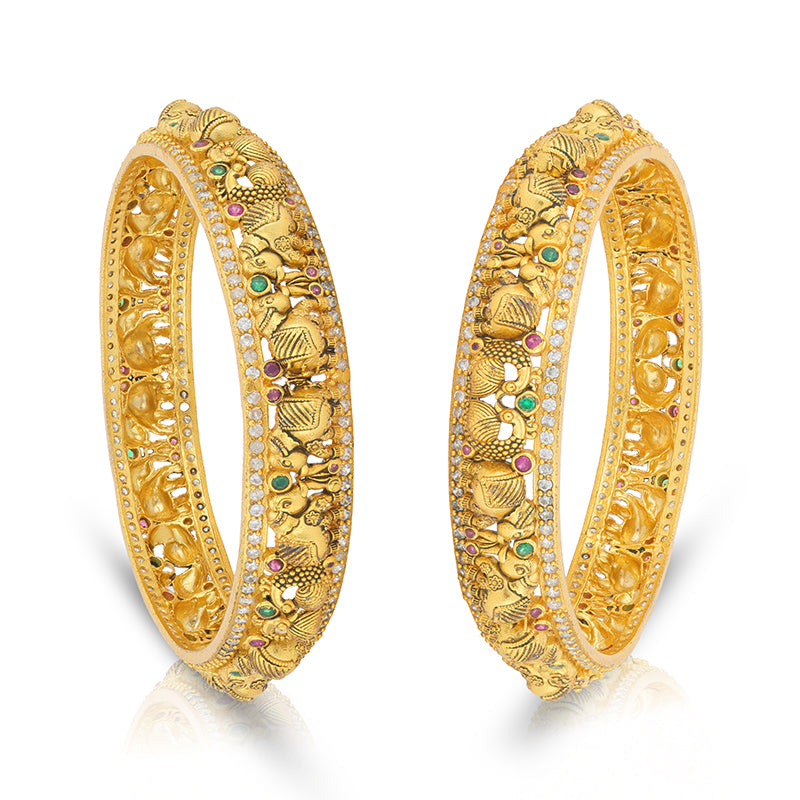 925 Sterling Silver Heritage Peacock  Bangle for Women