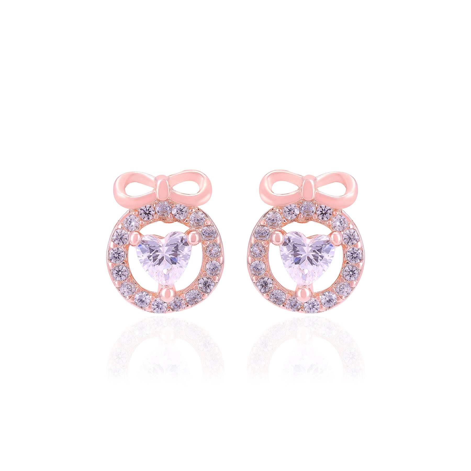 925 Sterling Silver Knotted Love Heart Earrings For Women