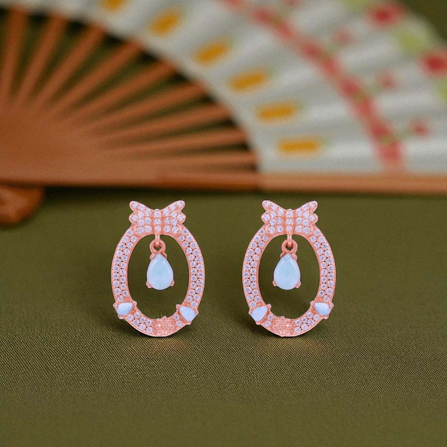 925 Sterling Silver Larimar Tile Textured Hoop Earrings for women