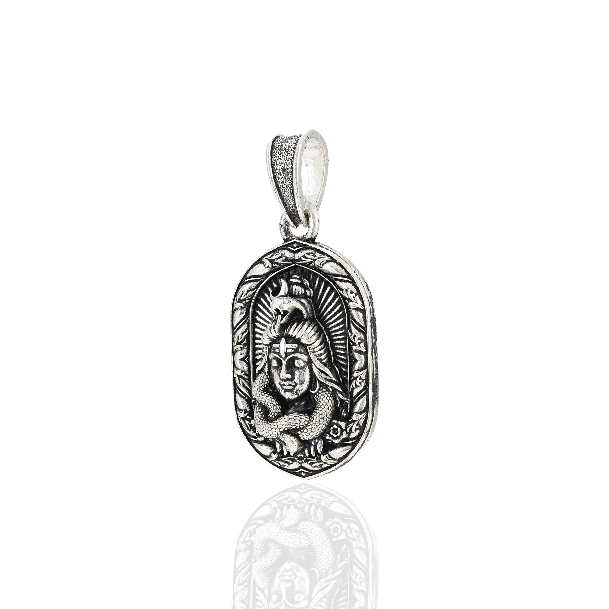 925 Sterling Silver Lord Shiva Oxidised Pendants For Men & Women