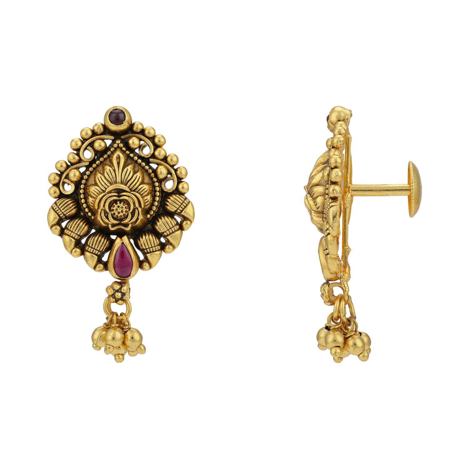 925 Sterling Silver Majestic Lotus Earrings for Women