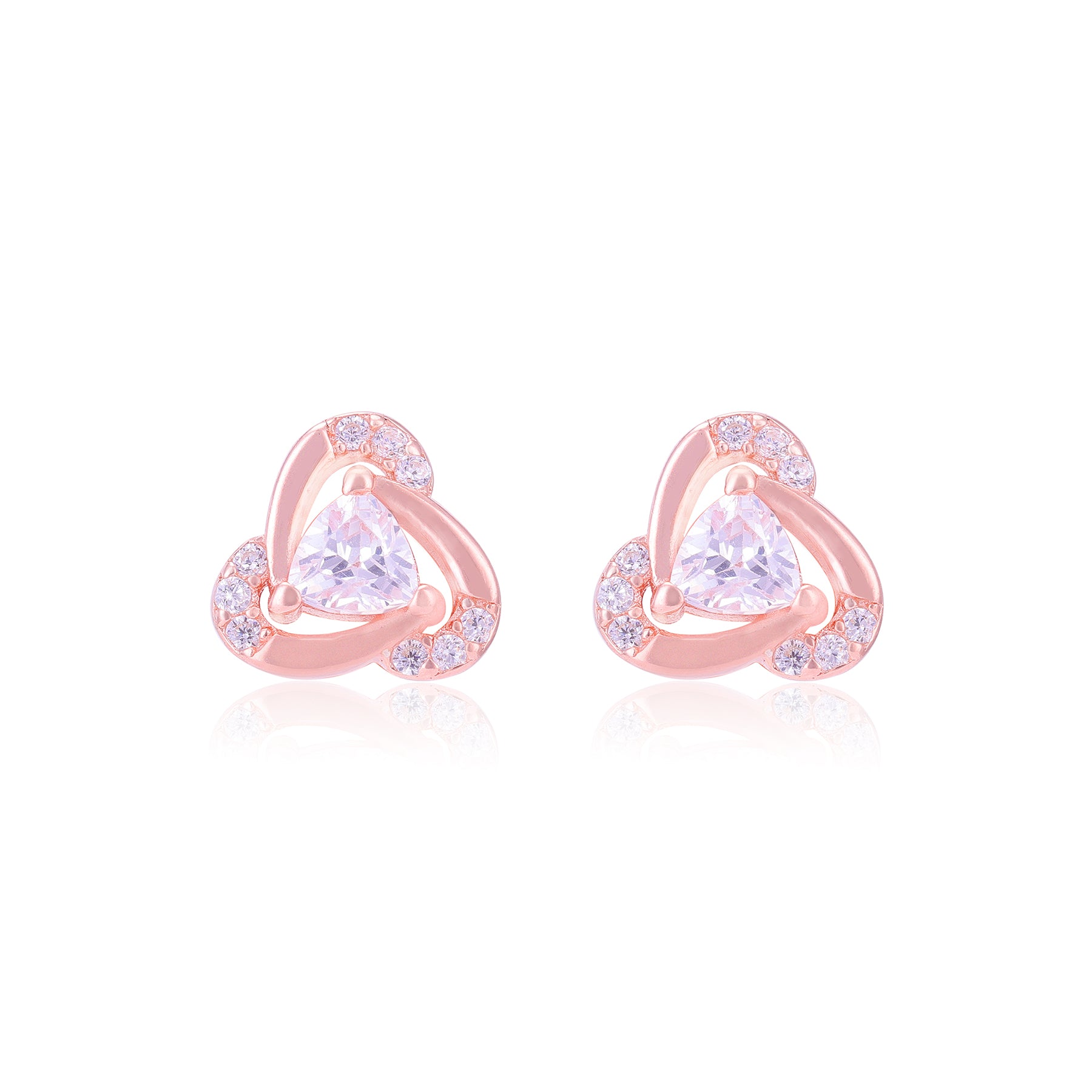925 Sterling Silver Modern Triangle Earrings for Women
