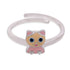 925 Sterling Silver Pink Kitty Rhodium Plated Ring For Kids