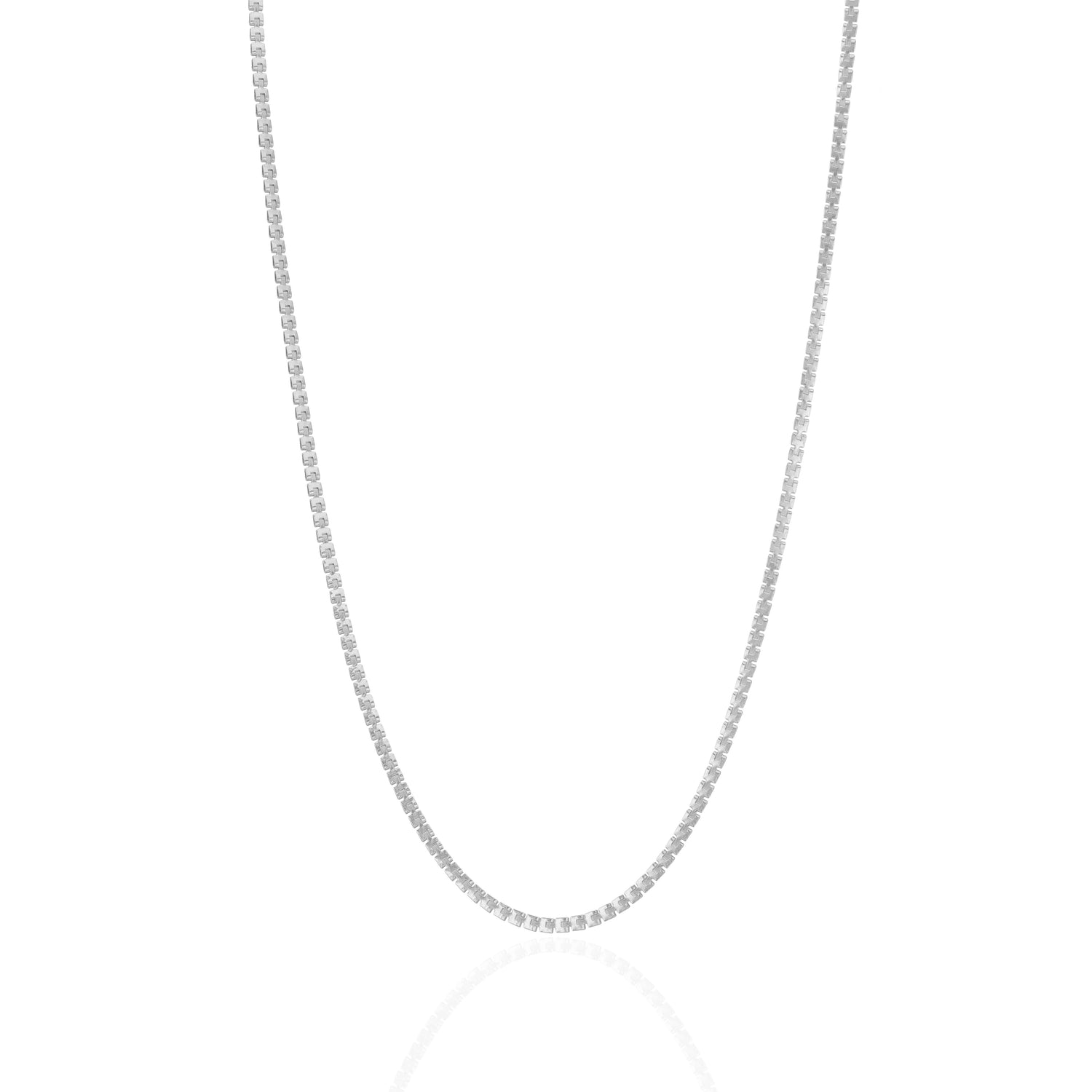 925 Sterling Silver Quantum Box Matrix Chain for Men