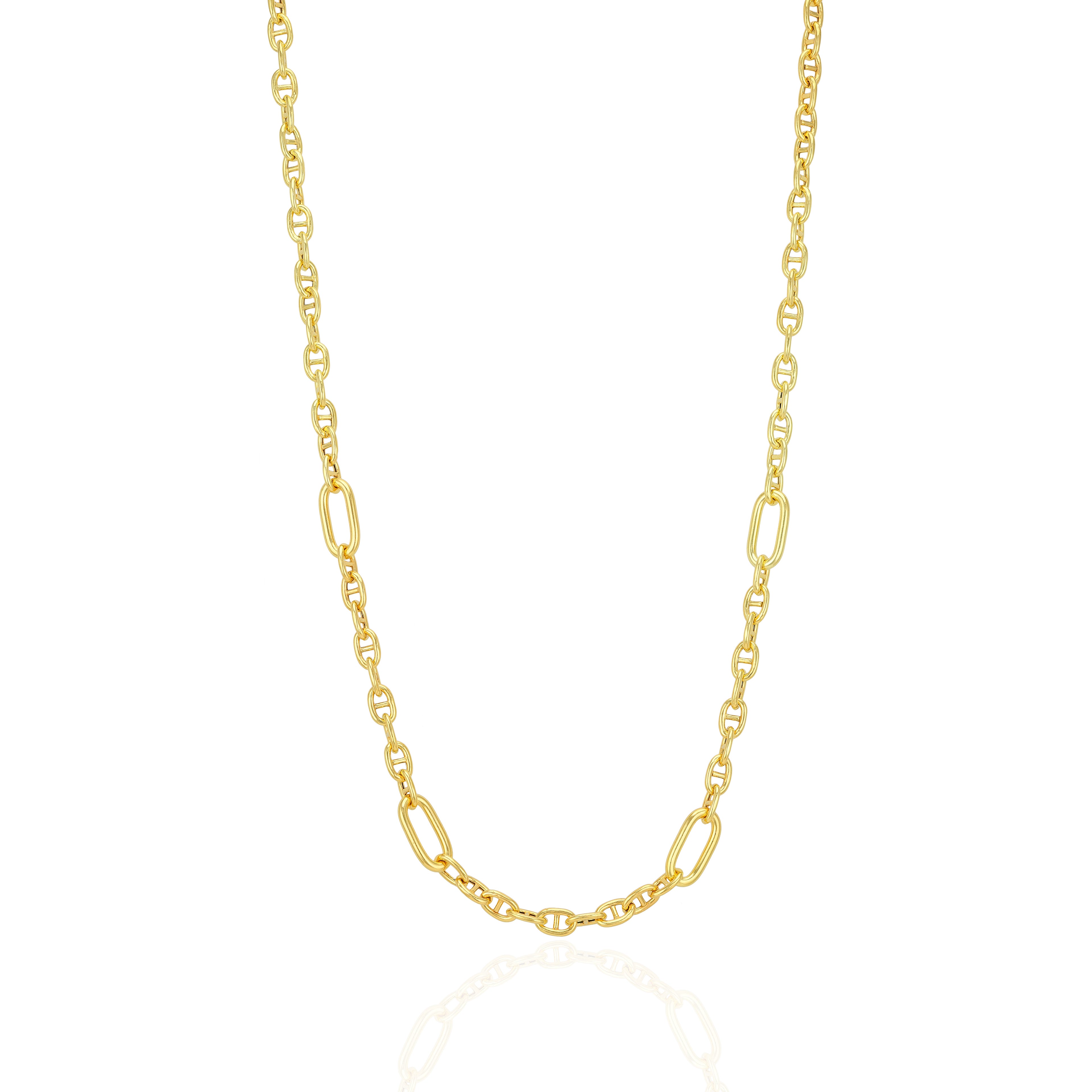925 Sterling Silver Radiant Matrix Link Chain for Men