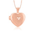 925 Sterling Silver Rose Gold Platted Triple Stone Heart For Women