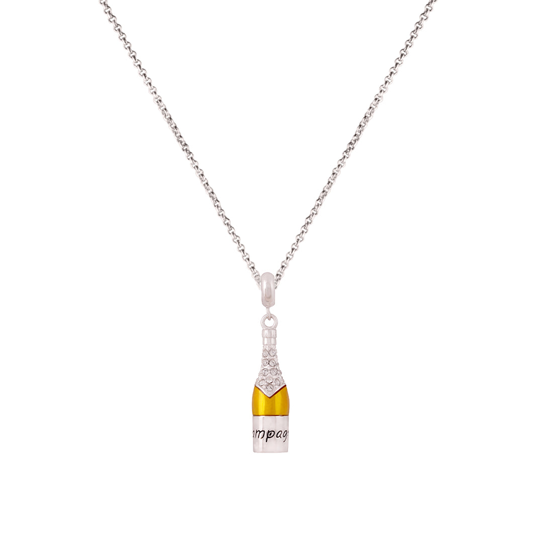 925 Sterling Silver Shinny Champagne pendant