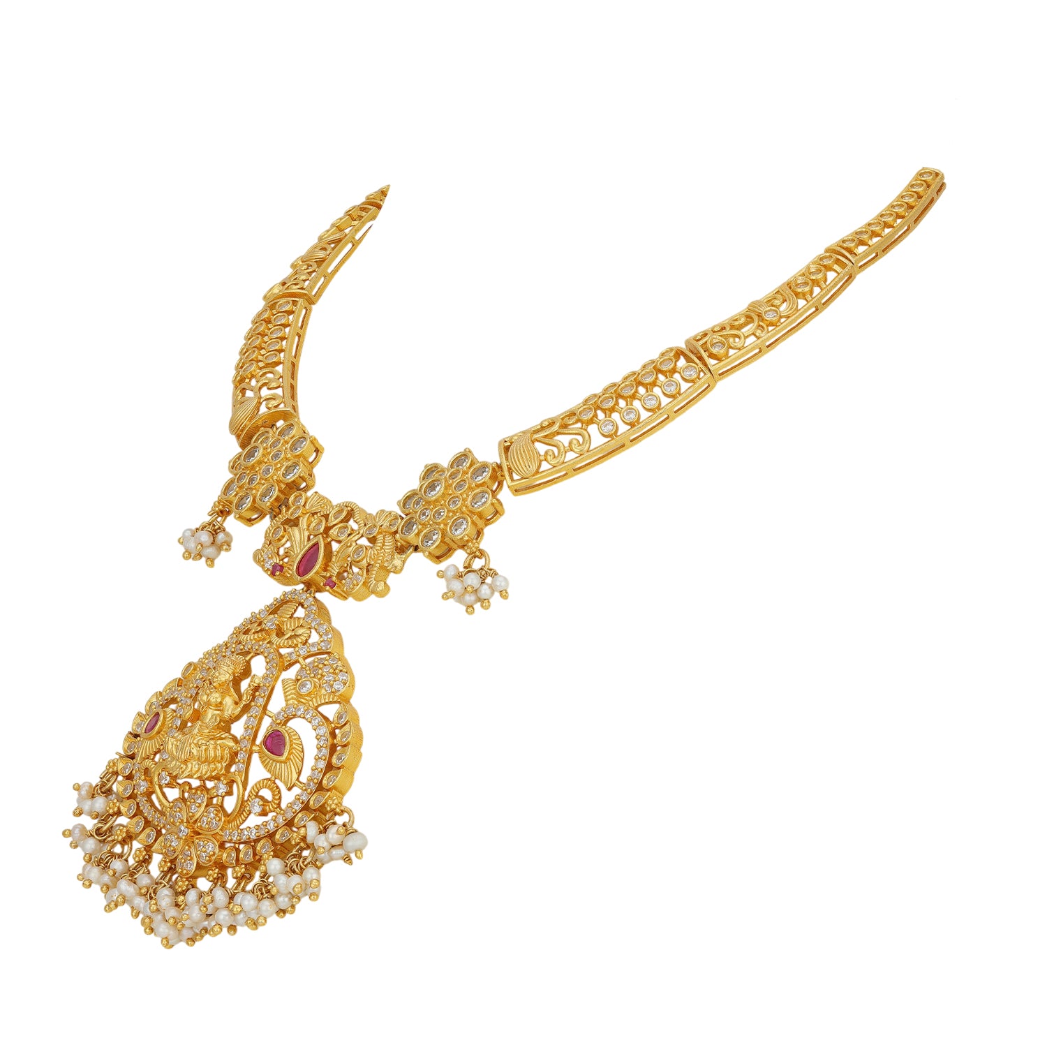 925 Sterling Silver Shubha Mangala Lakshmi Necklace for Women