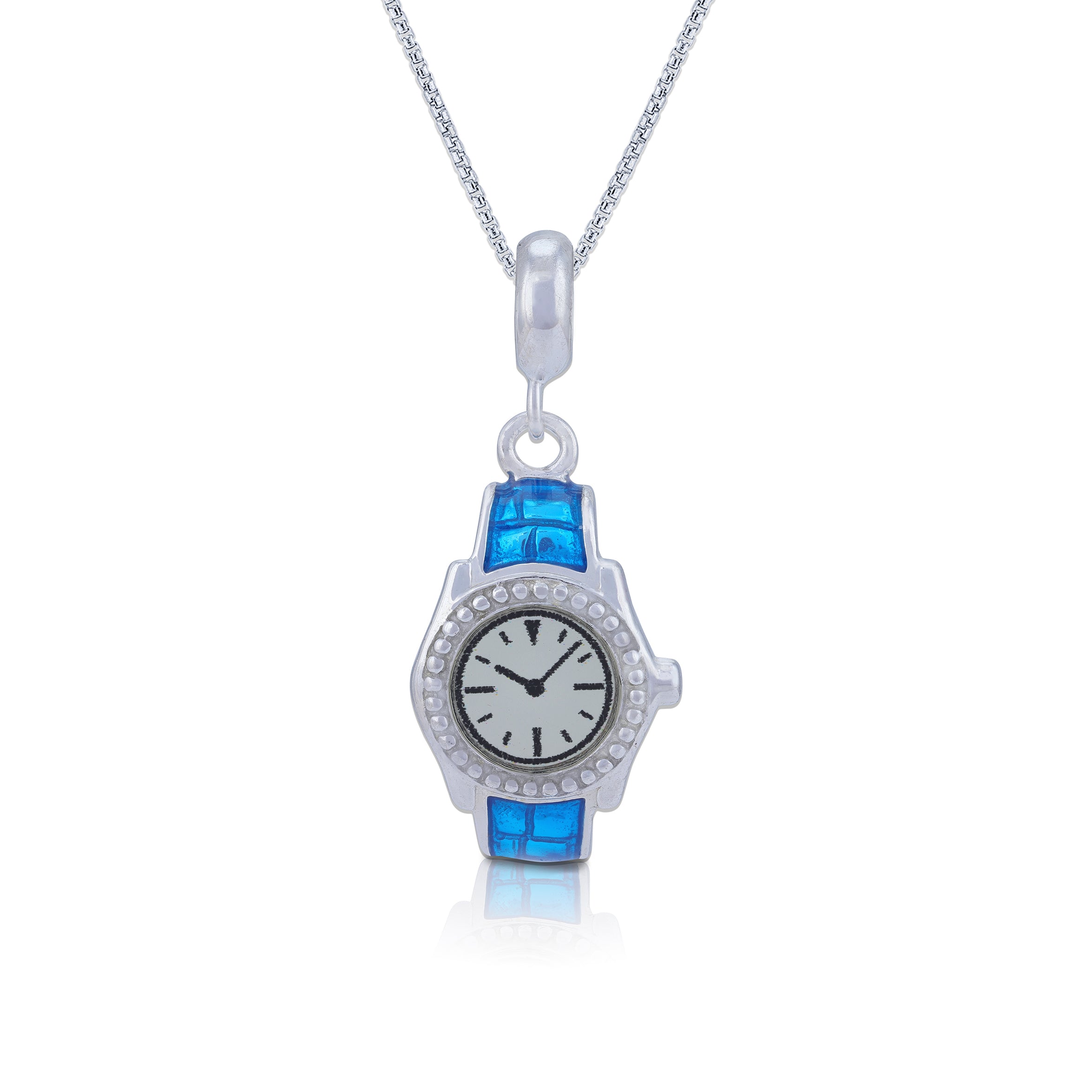 925 Sterling Silver Stylish Seconds Dangle Charm Pendant for Women