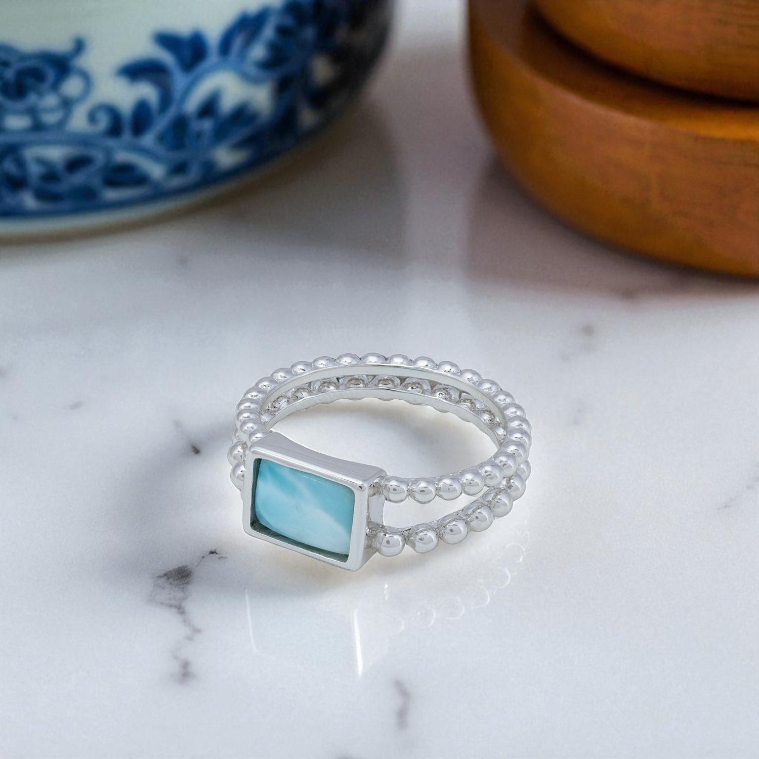 925 Sterling Silver Trellis Quadrilateral Rings For  Women