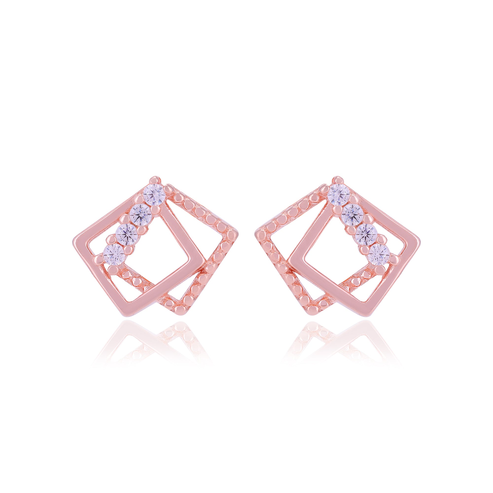 925 Sterling Silver Twisted Angle Earrings For Women