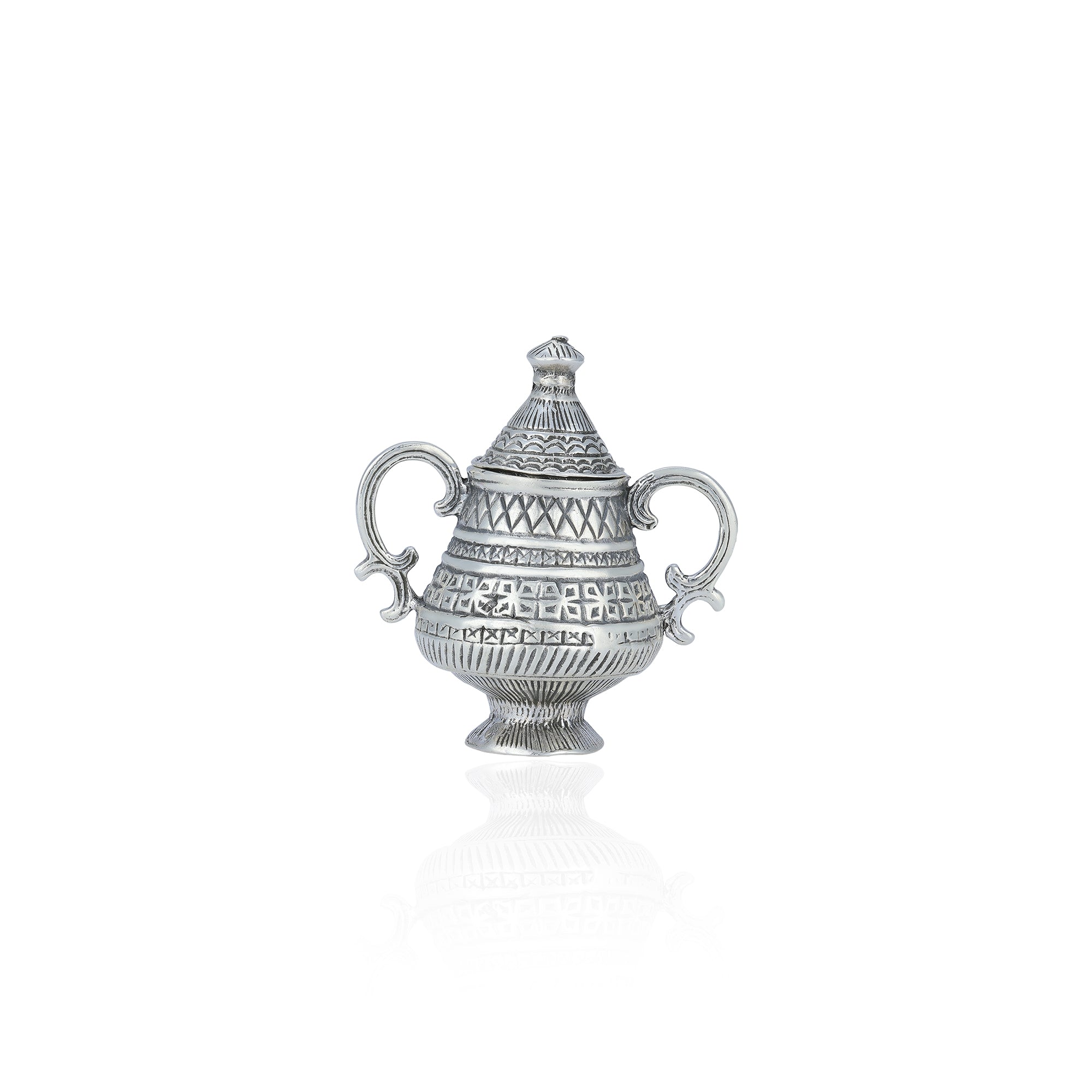 925 Sterling Silver Vintage Antique Pot Vase Miniature