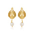 925 Sterling Silver Winged Peacock Gold Plated Pearl Drop Earrings for Women