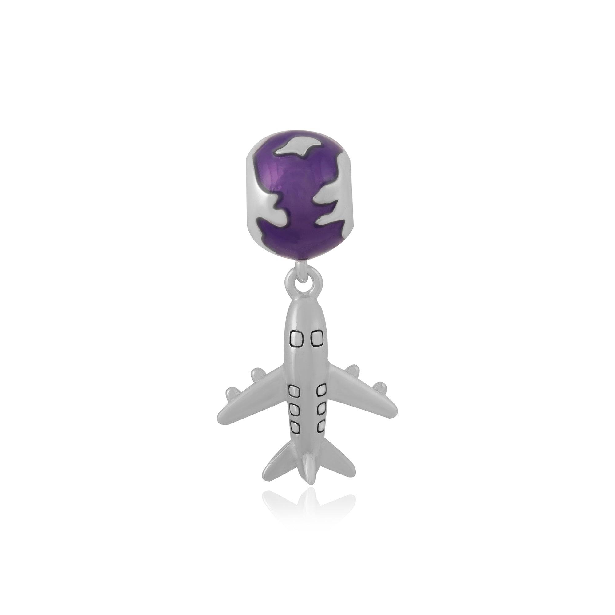 925 Violet Orb Rhodium Plated 925 Skycraft Pendant