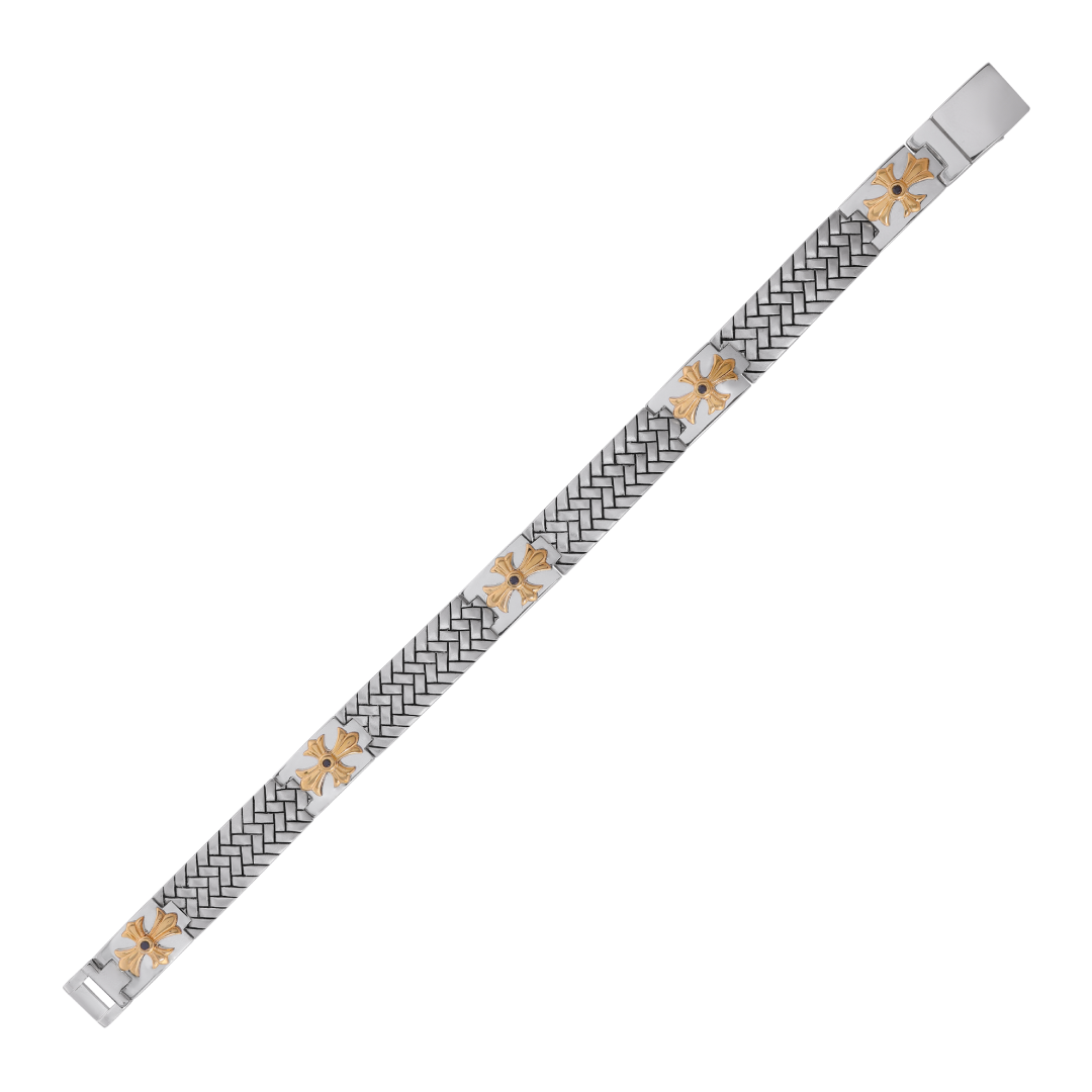 925 sterling silver Golden Herringbone Bracelet